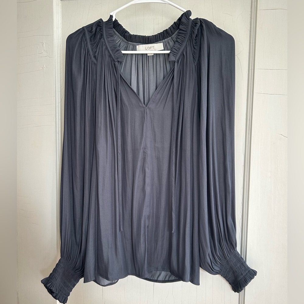 Never worn Loft long sleeve blouse